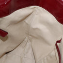 BURBERRY Nova Check Tote Bag PVC Beige Silver Auth 91267-18