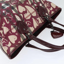 BURBERRY Nova Check Tote Bag PVC Beige Silver Auth 91267-6