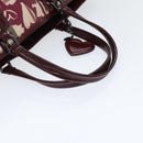 BURBERRY Nova Check Tote Bag PVC Beige Silver Auth 91267-7