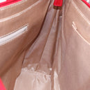 BURBERRY Nova Check Tote Bag Canvas Leather Beige Red gold Auth 91268-20