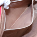 BURBERRY Nova Check Tote Bag Canvas Leather Beige Red gold Auth 91268-22