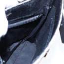 BURBERRY Nova Check Shoulder Bag Canvas Leather Beige Black Silver Auth 91272-18