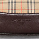 BURBERRY Nova Check Tragetasche Canvas Beige Auth 91273-17