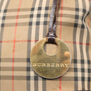 BURBERRY Nova Check Tote Bag Canvas Beige Auth 91273-10