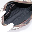 BURBERRY Nova Check Shoulder Bag Canvas Leather Beige Brown Auth 91275-12