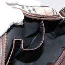 BURBERRY Nova Check Shoulder Bag Canvas Leather Beige Brown Auth 91275-21