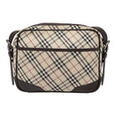 BURBERRY Nova Check Shoulder Bag Canvas Leather Beige Brown Auth 91275-2
