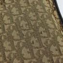 Christian Dior Trotter Canvas Shoulder Bag Beige Auth 91283-9