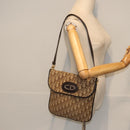 Christian Dior Trotter Canvas Umhängetasche Beige Auth 91283-20