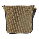 Christian Dior Trotter Canvas Shoulder Bag Beige Auth 91283-2