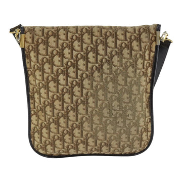 Christian Dior Trotter Canvas Shoulder Bag Beige Auth 91283 - 0