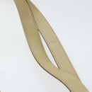 Salvatore Ferragamo Gancini Shoulder Bag Leather Beige Gold Auth 91285-8