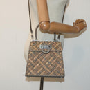 Salvatore Ferragamo Hand Bag Cork 144/500 2way Brown Auth 91289SV-26