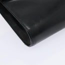 CELINE Shoulder Bag Leather Navy Gold Auth 91291-14