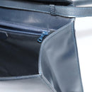 CELINE Shoulder Bag Leather Navy Gold Auth 91291-19