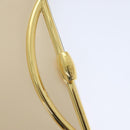 CELINE Hand Bag Leather 2way Cream Gold Auth 91296-17