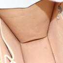 CELINE Hand Bag Leather 2way Cream Gold Auth 91296-19