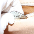 CELINE Hand Bag Leather 2way Cream Gold Auth 91296-12