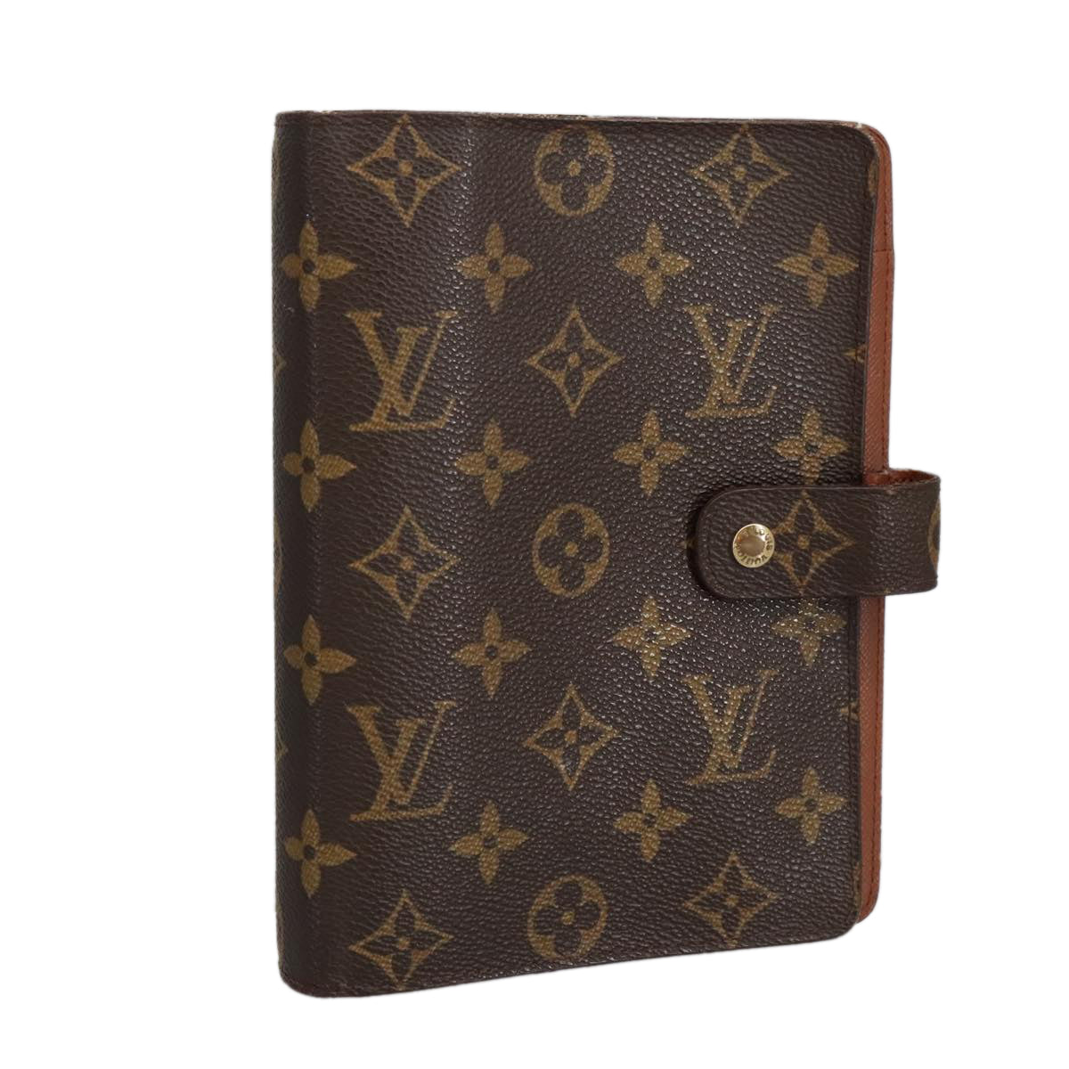 LOUIS VUITTON Monogram Agenda MM Day Planner Cover R20105 LV Auth 91317