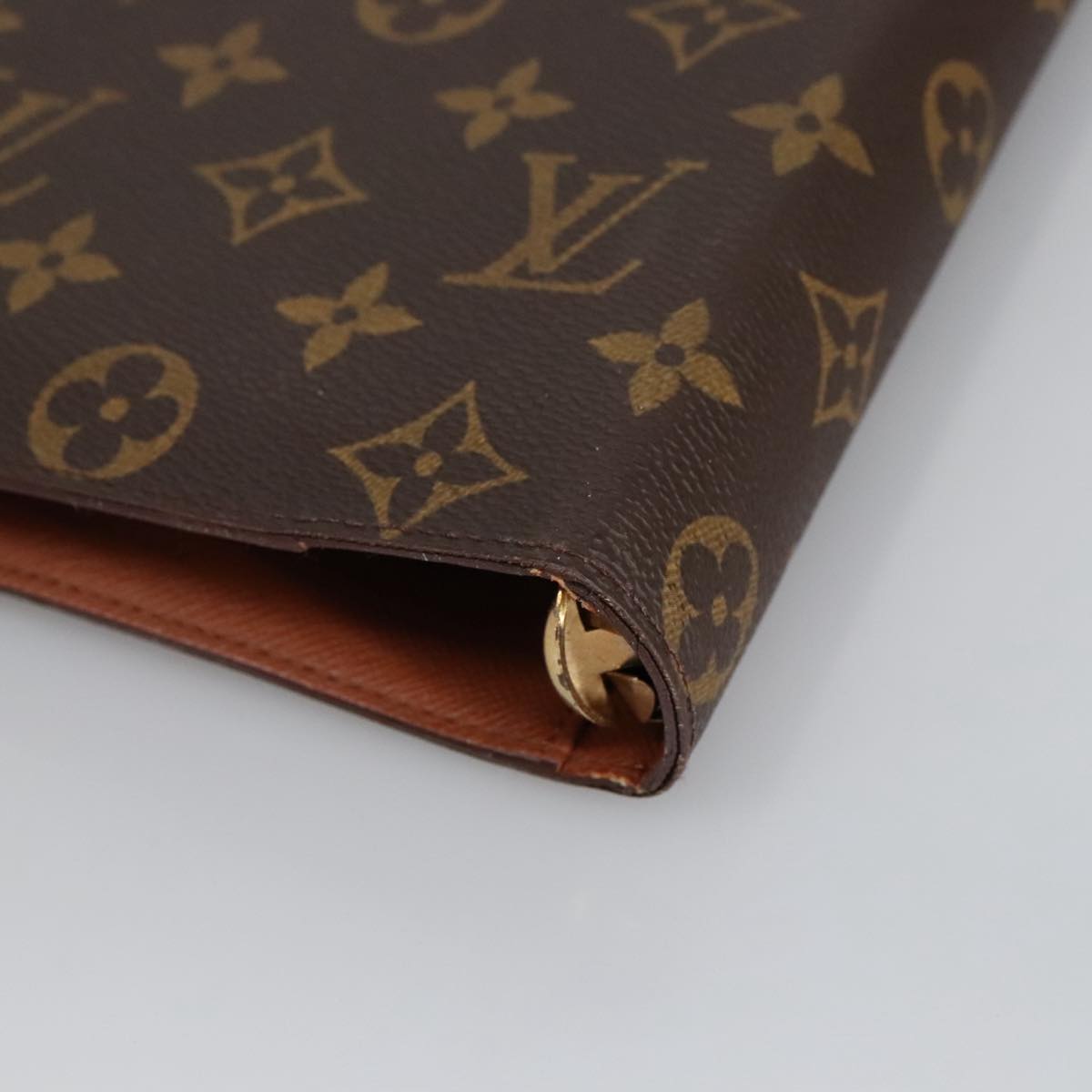 LOUIS VUITTON Monogram Agenda MM Day Planner Cover R20105 LV Auth 91317