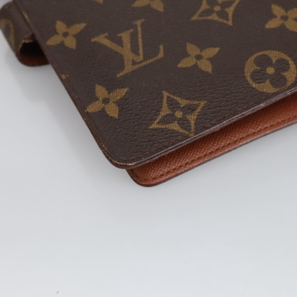 LOUIS VUITTON Monogram Agenda MM Day Planner Cover R20105 LV Auth 91317