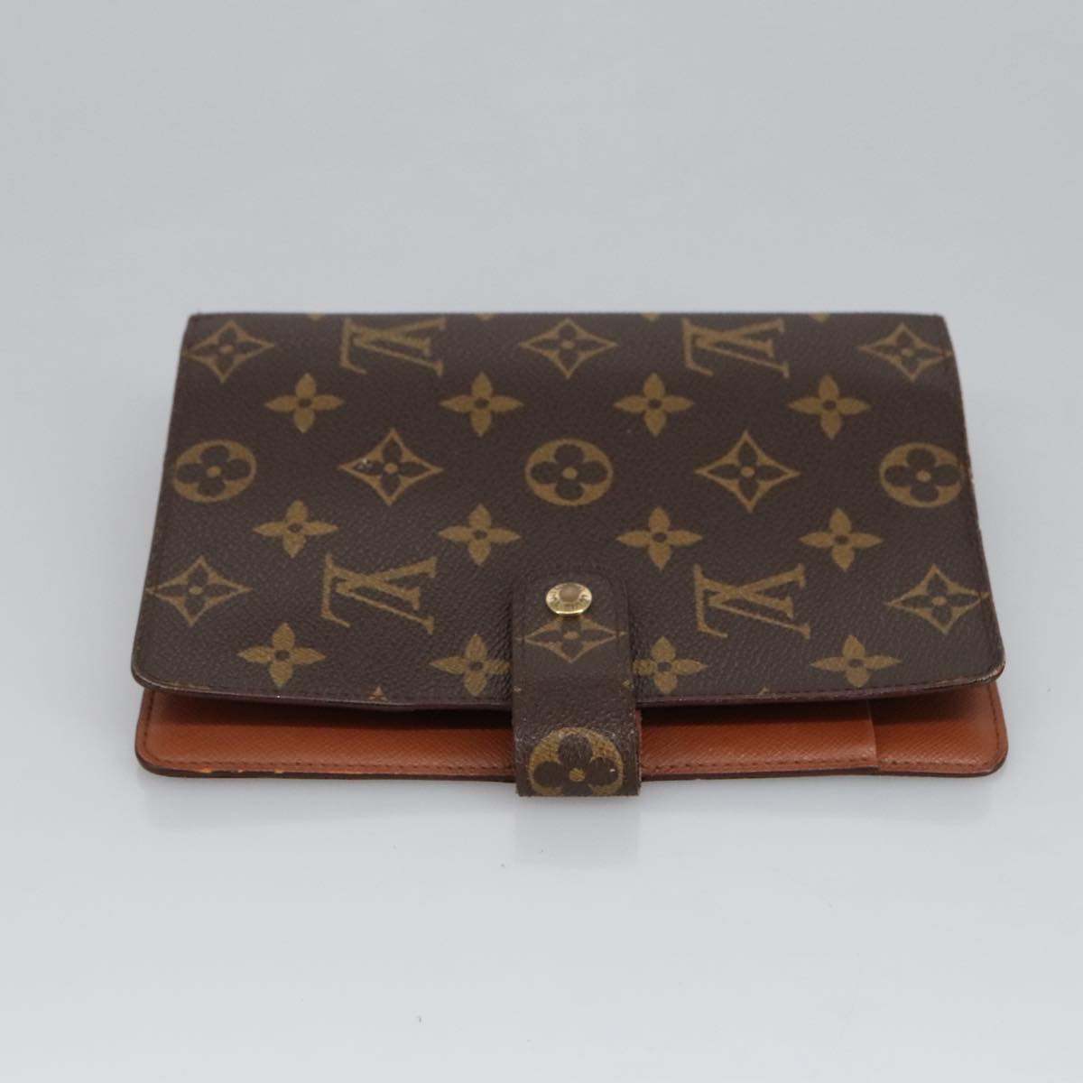 LOUIS VUITTON Monogram Agenda MM Day Planner Cover R20105 LV Auth 91317