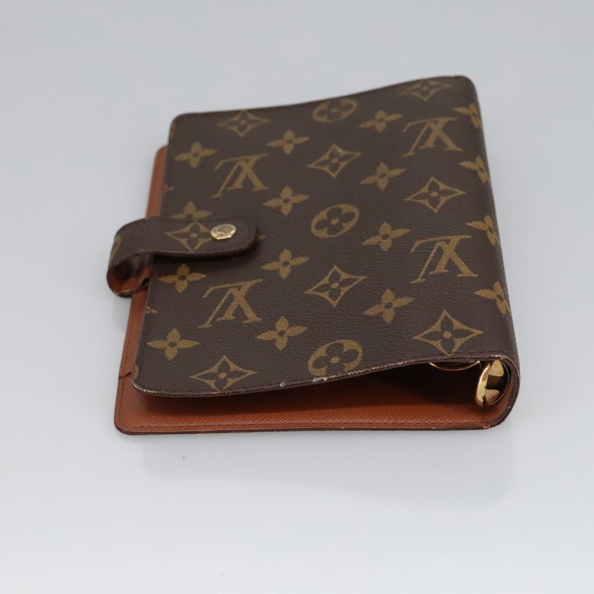 LOUIS VUITTON Monogram Agenda MM Day Planner Cover R20105 LV Auth 91317