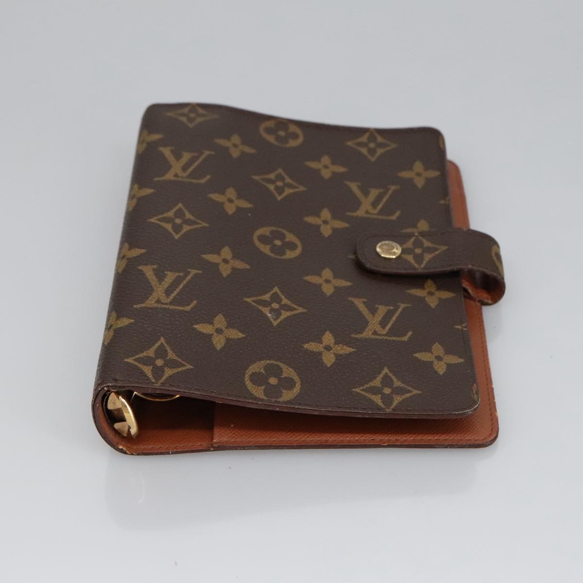 LOUIS VUITTON Monogram Agenda MM Day Planner Cover R20105 LV Auth 91317