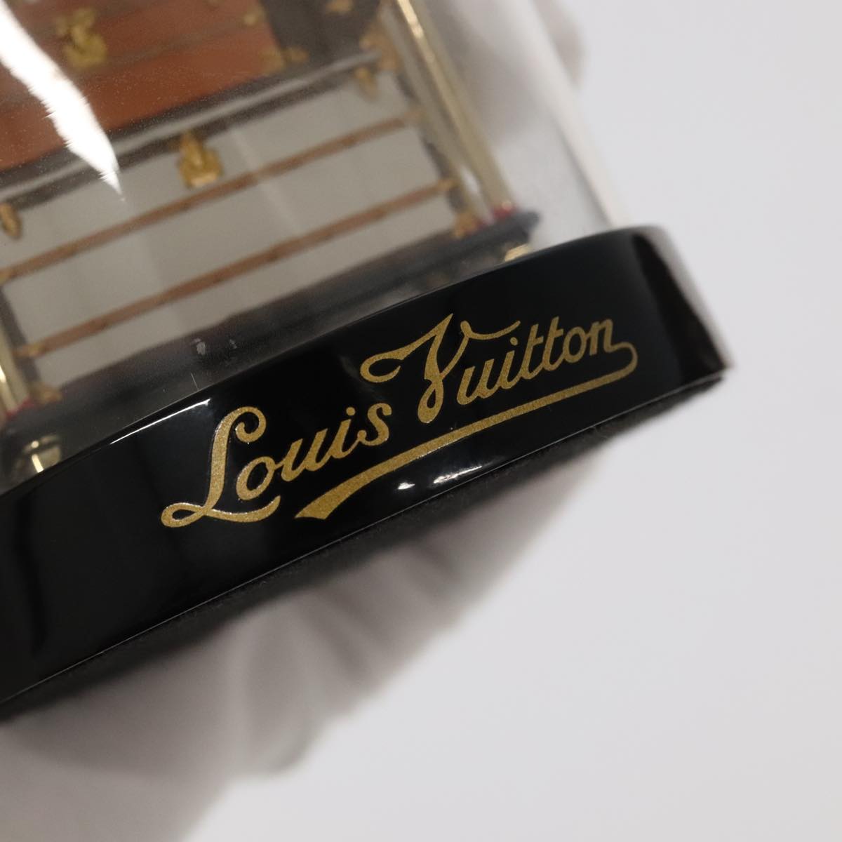 LOUIS VUITTON Hotel Trolley Snow Globe Clear M99407 LV Auth 91319