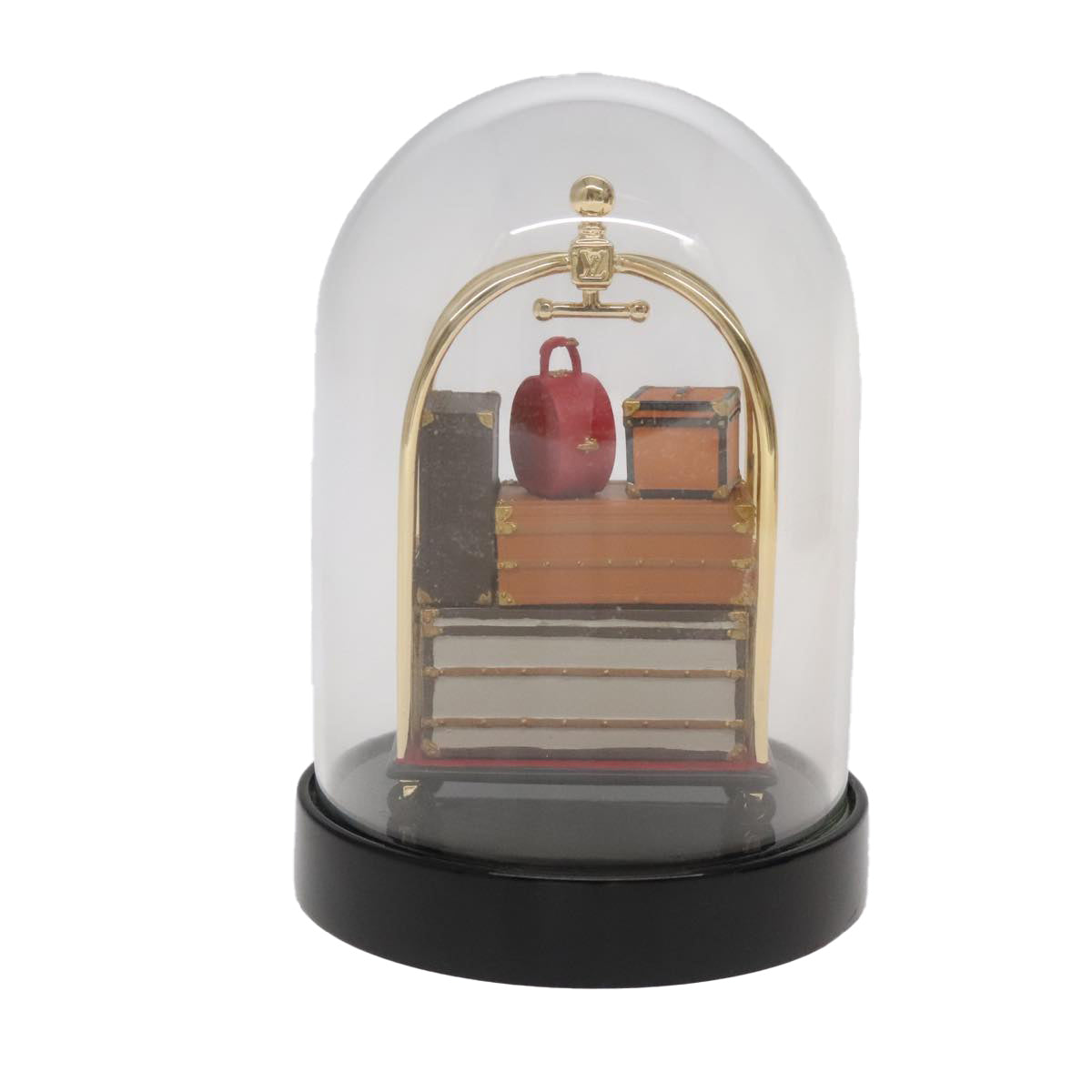 LOUIS VUITTON Hotel Trolley Snow Globe Clear M99407 LV Auth 91319 - 0