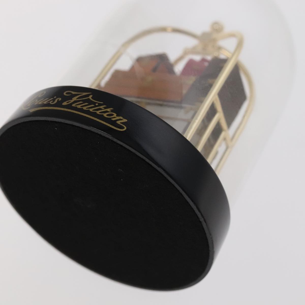 LOUIS VUITTON Hotel Trolley Snow Globe Clear M99407 LV Auth 91319