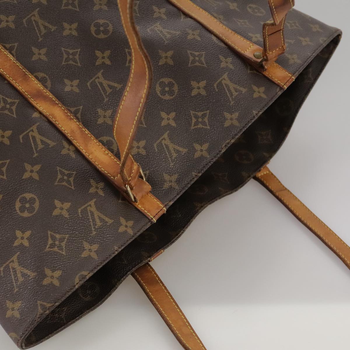 LOUIS VUITTON Monogram Sac Shopping Tote Bag M51108 LV Auth 91329