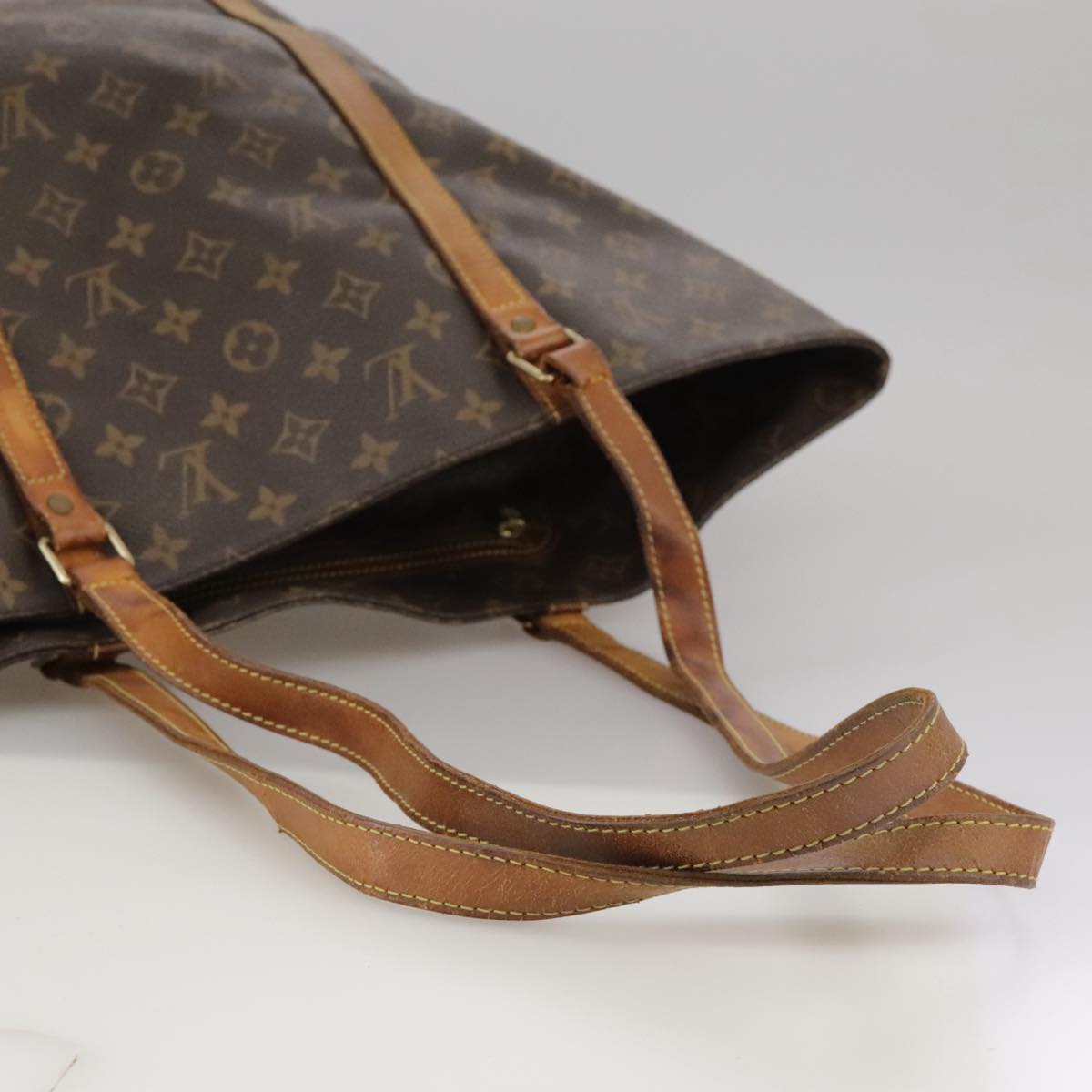 LOUIS VUITTON Monogram Sac Shopping Tote Bag M51108 LV Auth 91329