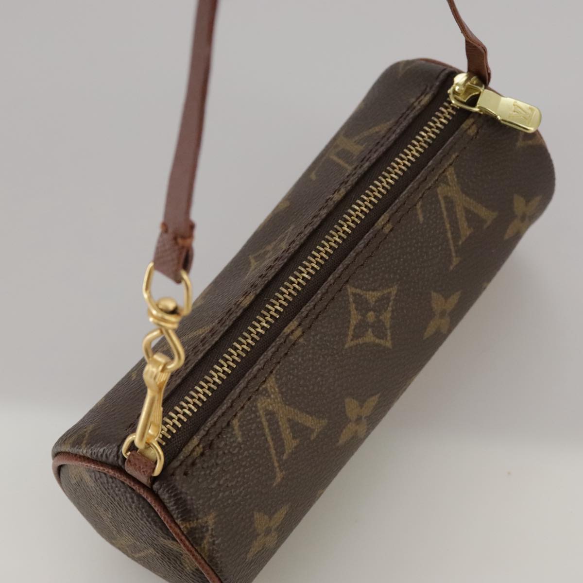 LOUIS VUITTON Monogram Papillon Pouch LV Auth 91333