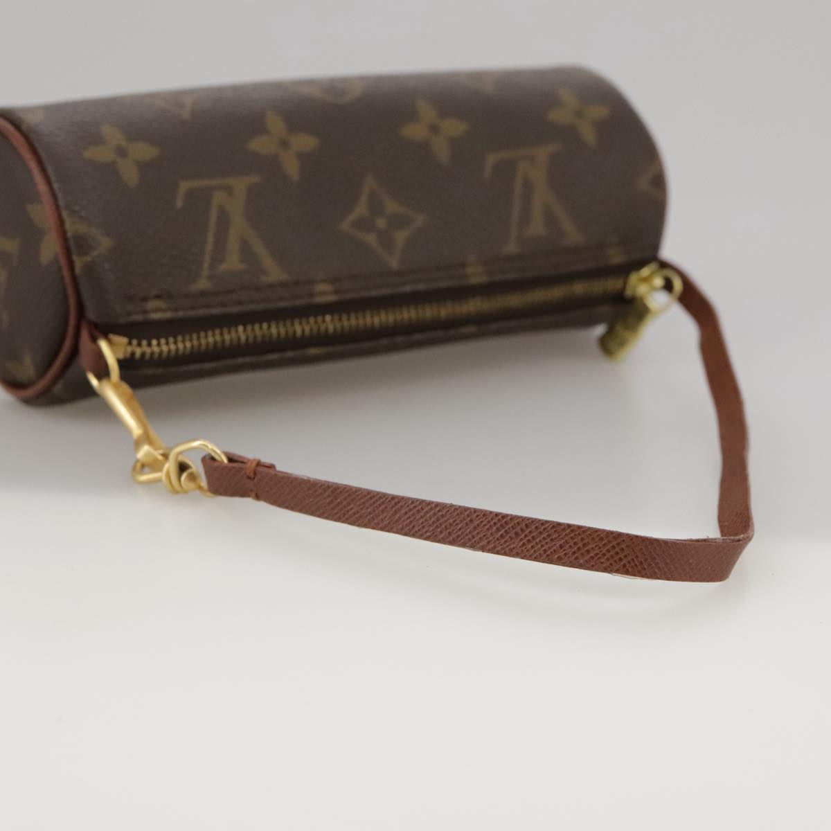 LOUIS VUITTON Monogram Papillon Pouch LV Auth 91333