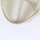 Salvatore Ferragamo Gancini Hand Bag Leather Gold Tone Gold Auth 91343AV-17