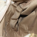 Salvatore Ferragamo Gancini Hand Bag Leather Gold Tone Gold Auth 91343AV-20