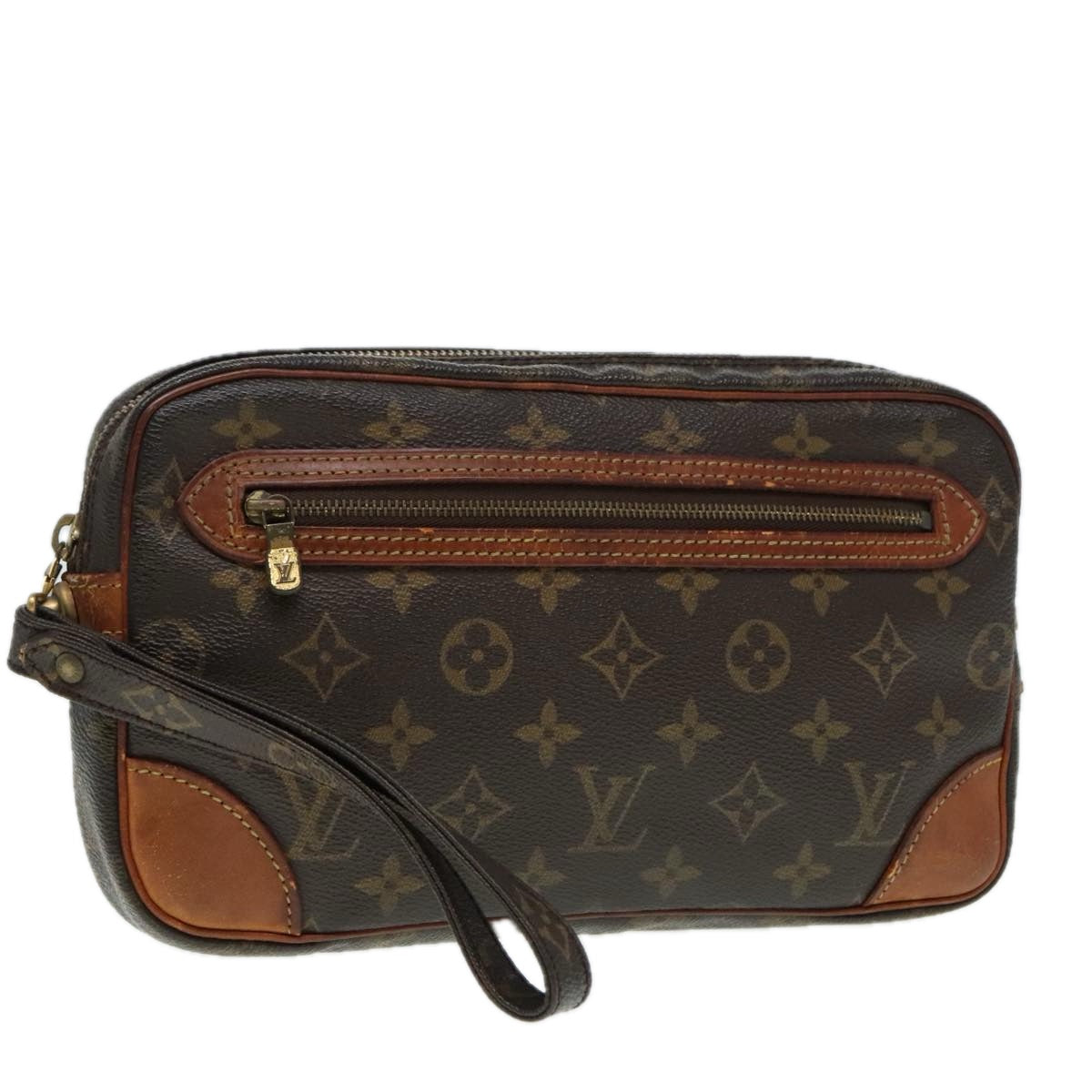 LOUIS VUITTON Monogram Marly Dragonne GM Clutch Bag M51825 LV Auth 91355