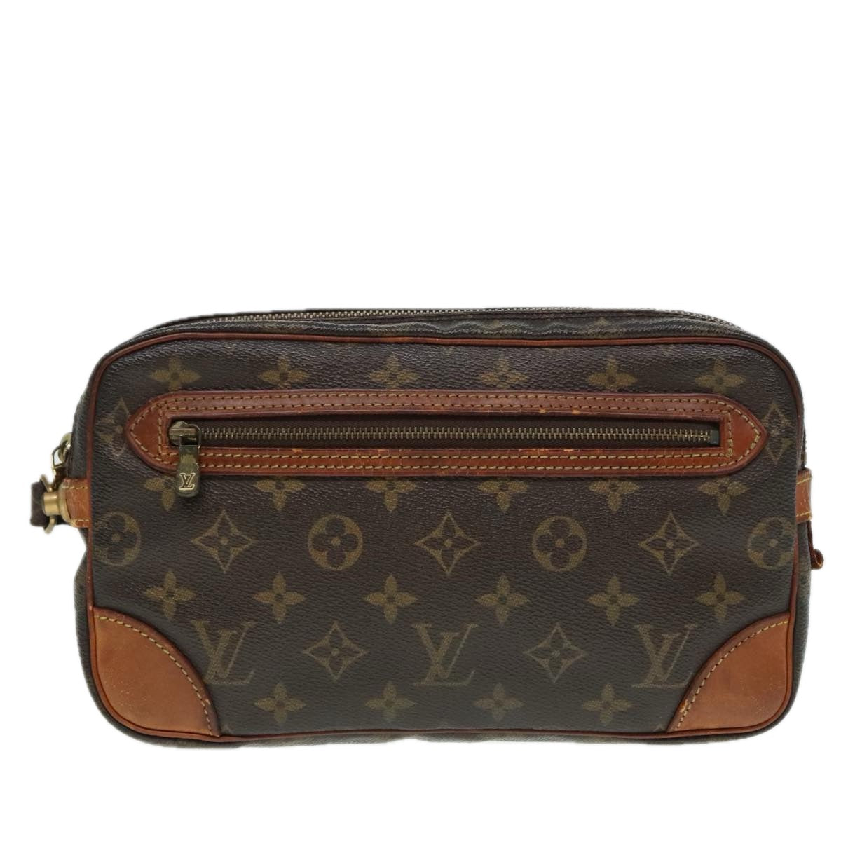 LOUIS VUITTON Monogram Marly Dragonne GM Clutch Bag M51825 LV Auth 91355