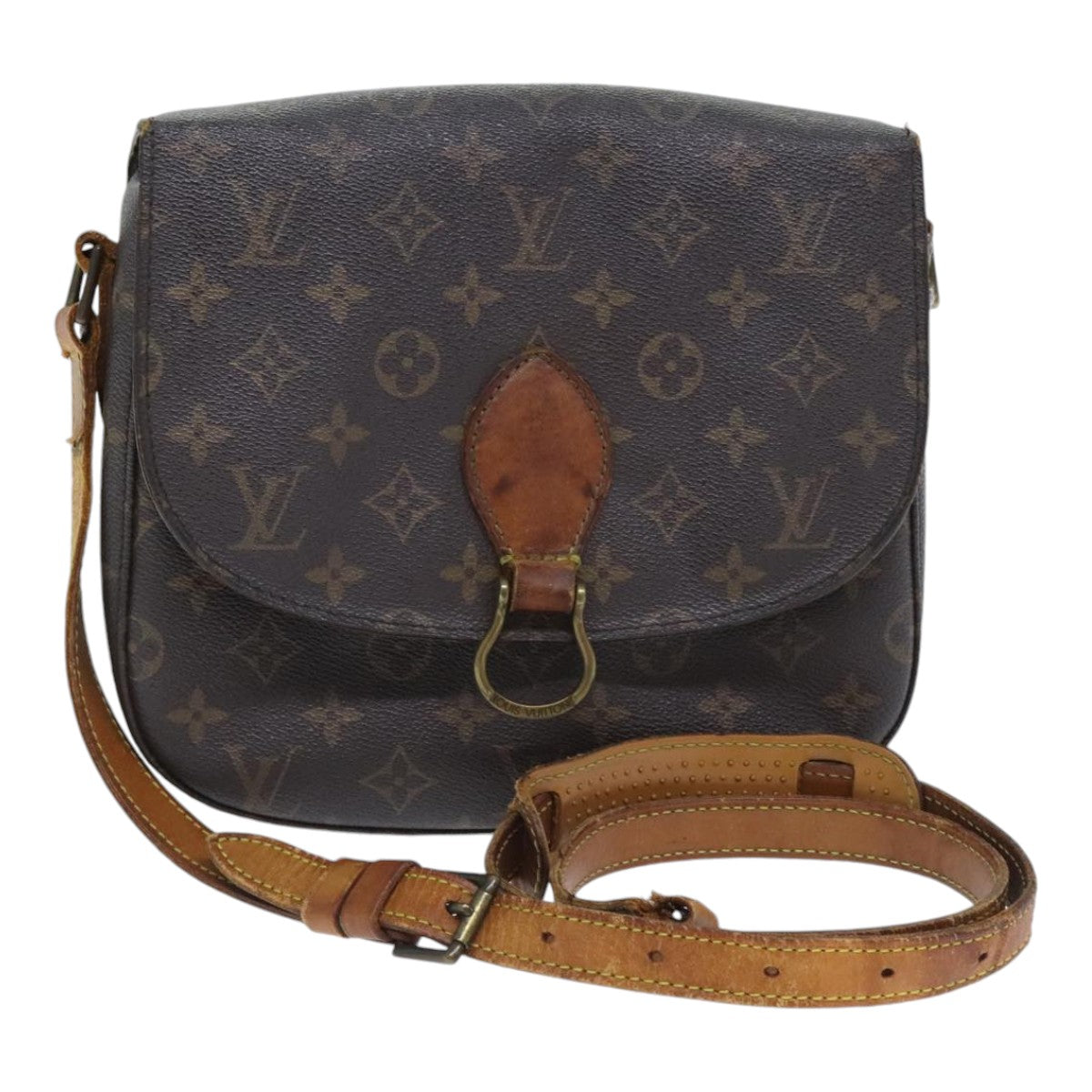 LOUIS VUITTON Monogram Saint Cloud GM Shoulder Bag M51242 LV Auth 91362