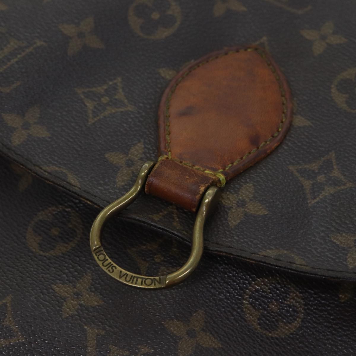 LOUIS VUITTON Monogram Saint Cloud GM Shoulder Bag M51242 LV Auth 91362