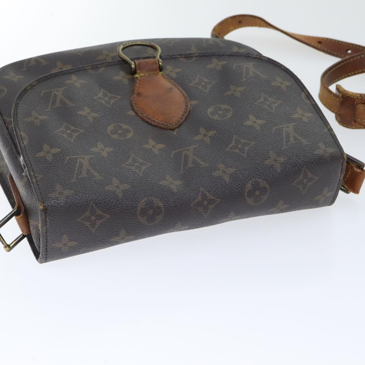 LOUIS VUITTON Monogram Saint Cloud GM Shoulder Bag M51242 LV Auth 91362