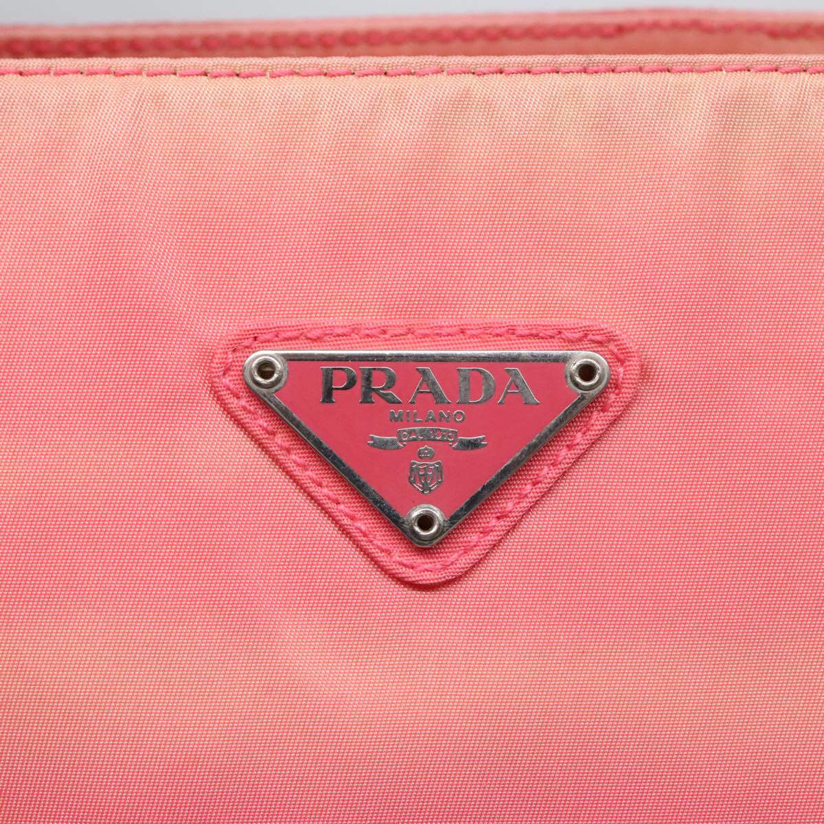 PRADA Tote Bag Nylon Black Auth 91406