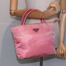 PRADA Tote Bag Nylon Black Auth 91406-22