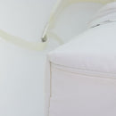 PRADA Backpack Nylon White Silver 1BZ072 Auth 91414AV-15