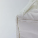 PRADA Backpack Nylon White Silver 1BZ072 Auth 91414AV-17