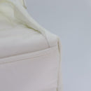 PRADA Backpack Nylon White Silver 1BZ072 Auth 91414AV-18