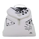 PRADA Backpack Nylon White Silver 1BZ072 Auth 91414AV-13