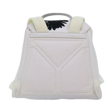 PRADA Backpack Nylon White Silver 1BZ072 Auth 91414AV - 0