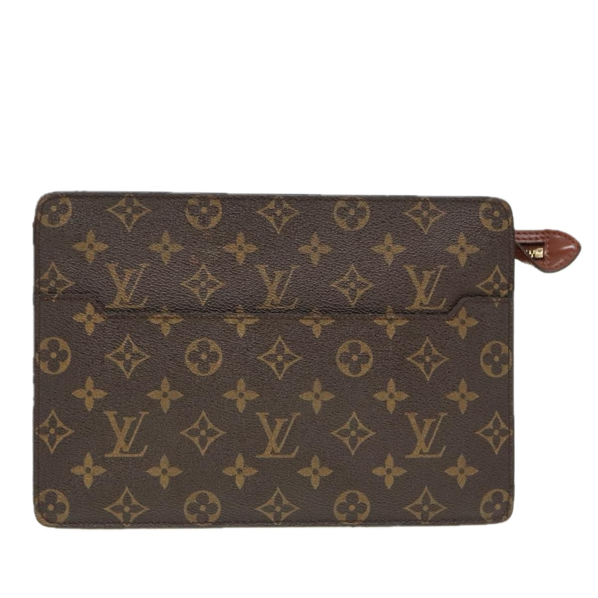 LOUIS VUITTON Monogram Pochette Homme Clutch Bag M51795 LV Auth 91443